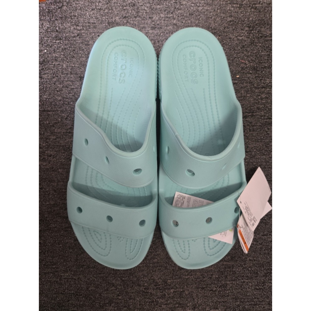 Crocs Classic Slide On Blue Unisex Sandals Men's Size 15